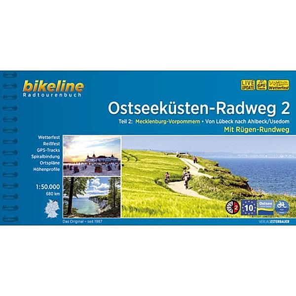 Bikeline Radtourenbuch Ostseeküsten-Radweg