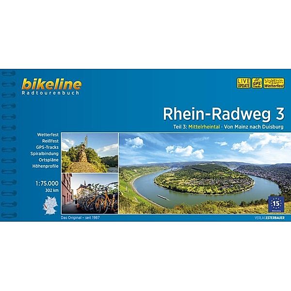 Bikeline Radtourenbuch Rhein-Radweg