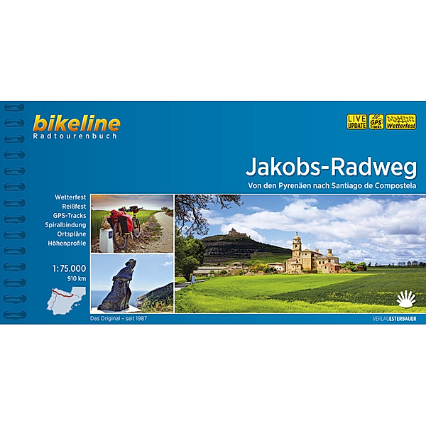 Bikeline Radtourenbücher / Bikeline Radtourenbuch Jakobs-Radweg