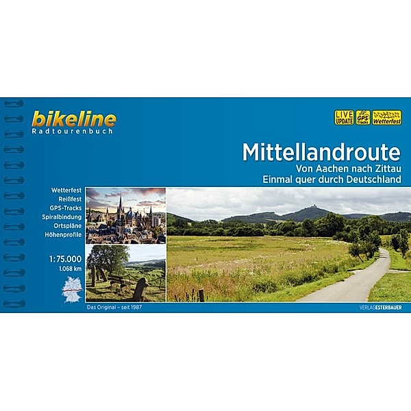 Bikeline Radtourenbücher / Bikeline Radtourenbuch Mittellandroute