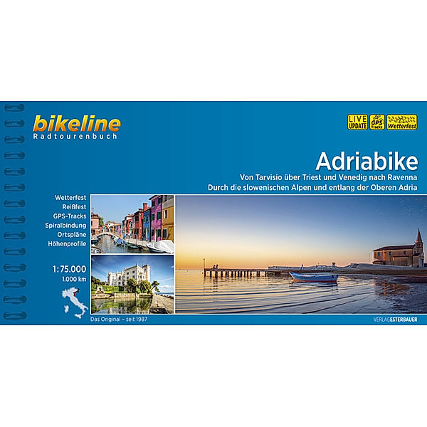 Bikeline Radtourenbücher / Bikeline Radtourenbuch Adriabike