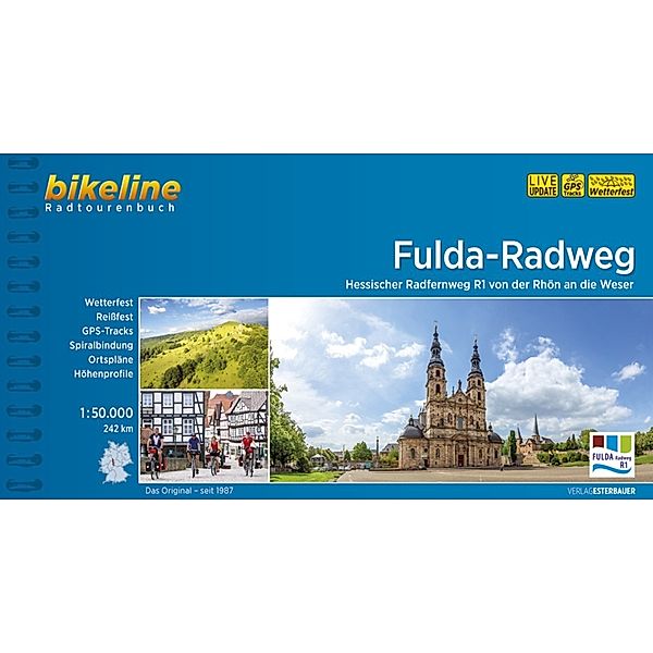 Bikeline Radtourenbücher / Bikeline Radtourenbuch Fulda-Radweg