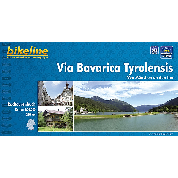 Bikeline Radtourenbücher / Bikeline Radtourenbuch Via Bavarica Tyrolensis