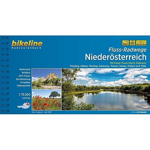 Bikeline Radtourenbücher / Fluss-Radwege Niederösterreich, Esterbauer Verlag