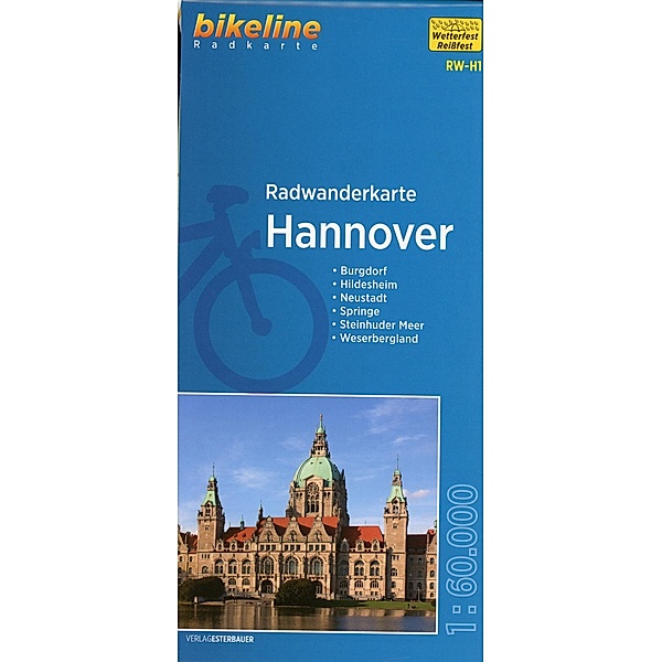 bikeline Radwanderkarte / RW-H1 / Bikeline Radwanderkarte Hannover