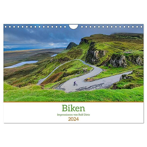 Biken - Impressionen von Rolf Dietz (Wandkalender 2024 DIN A4 quer), CALVENDO Monatskalender, Rolf Dietz