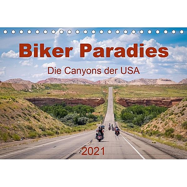 Biker Paradies - Die Canyons der USA (Tischkalender 2021 DIN A5 quer), Michael Brückmann, MIBfoto