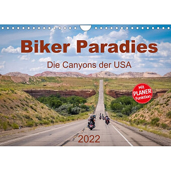 Biker Paradies - Die Canyons der USA (Wandkalender 2022 DIN A4 quer), Michael Brückmann, MIBfoto