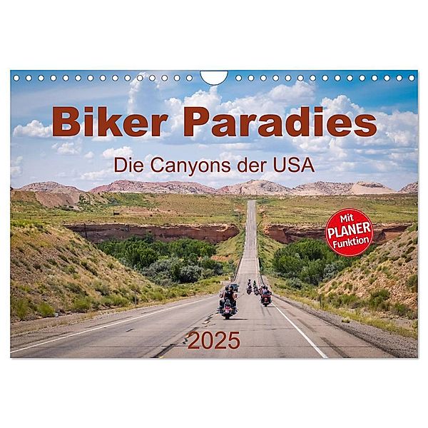 Biker Paradies - Die Canyons der USA (Wandkalender 2025 DIN A4 quer), CALVENDO Monatskalender, Calvendo, MIBfoto, Michael Brückmann
