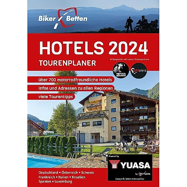 Bikerbetten Hotels 2021 - Tourenplaner für Motorradfahrer, Bikerbetten - TVV Touristik Verlag GmbH