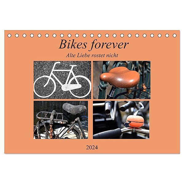 Bikes forever (Tischkalender 2024 DIN A5 quer), CALVENDO Monatskalender, Pia Thauwald