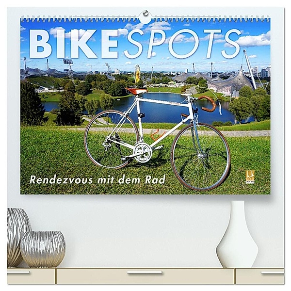 BIKESPOTS - Rendezvous mit dem Rad (hochwertiger Premium Wandkalender 2024 DIN A2 quer), Kunstdruck in Hochglanz, Wilfried Oelschläger