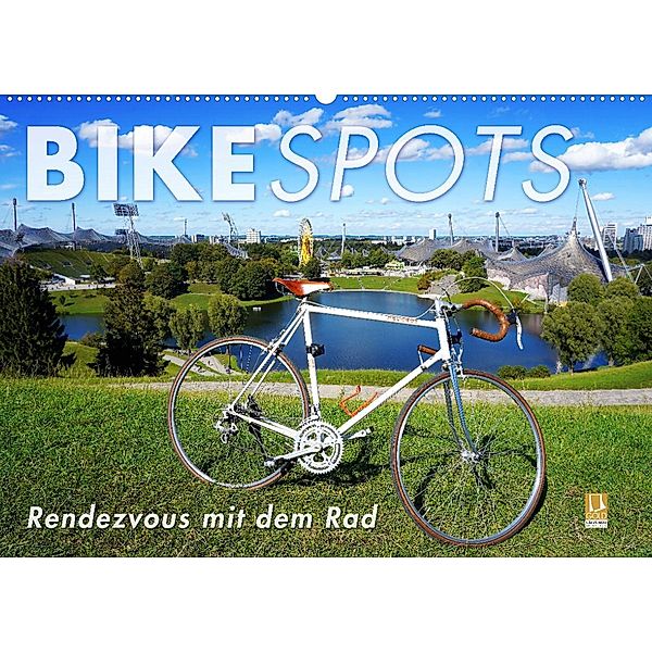 BIKESPOTS - Rendezvous mit dem Rad (Wandkalender 2023 DIN A2 quer), Wilfried Oelschläger
