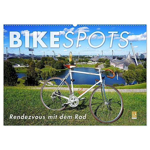 BIKESPOTS - Rendezvous mit dem Rad (Wandkalender 2024 DIN A2 quer), CALVENDO Monatskalender, Wilfried Oelschläger