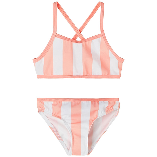 name it Bikini NMFFELINA STRIPES in apricot blush