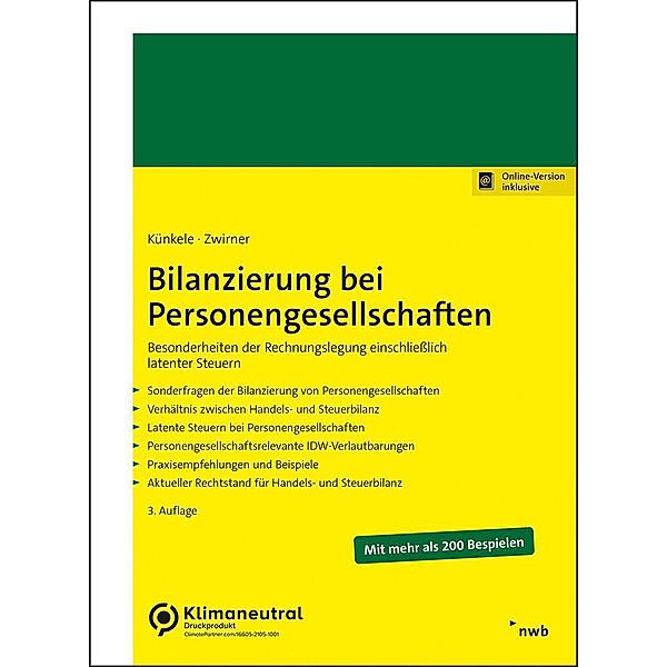 Bilanzierung bei Personengesellschaften, Kai Peter Künkele, Christian Zwirner