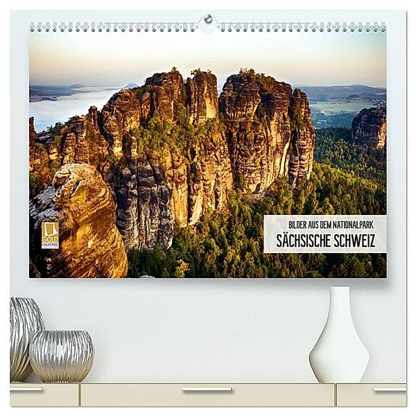 Bilder aus dem Nationalpark Sächsische Schweiz (hochwertiger Premium Wandkalender 2024 DIN A2 quer), Kunstdruck in Hochglanz, Dirk Meutzner