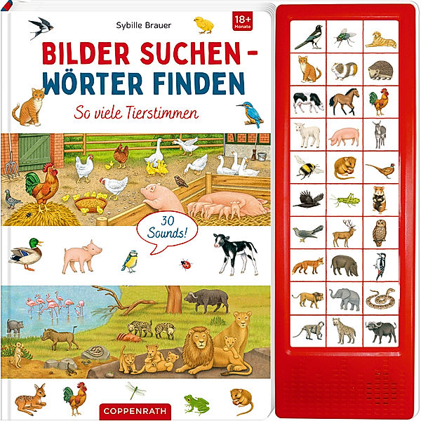 Bilder suchen - Wörter finden - So viele Tierstimmen, m. Soundleiste