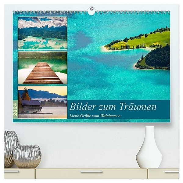 Bilder zum Träumen - Liebe Grüße vom Walchensee (hochwertiger Premium Wandkalender 2024 DIN A2 quer), Kunstdruck in Hochglanz, Martin Wasilewski