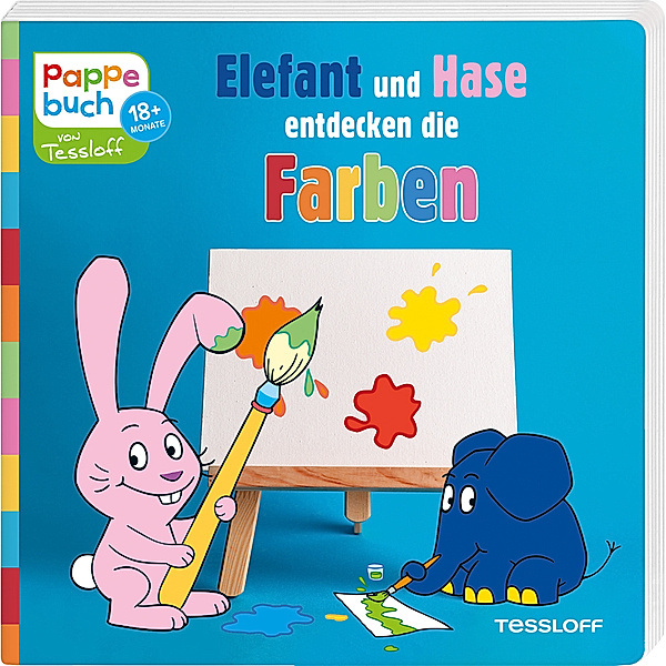 Bilderbuch ab 18 Monate / Elefant und Hase entdecken die Farben, Katja Baier