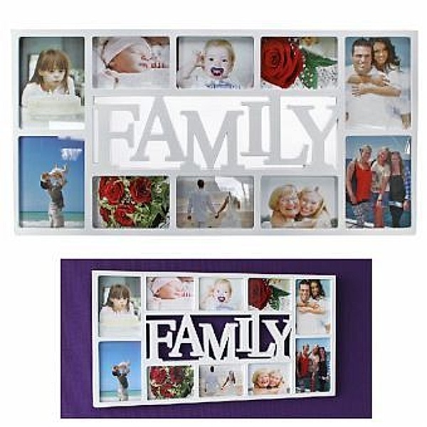 Bilderrahmen Collage Family 10-fach