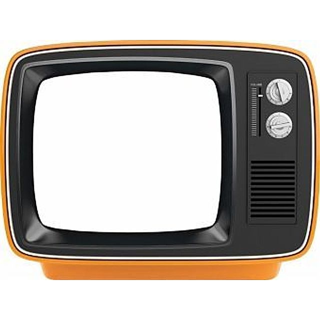 Bilderrahmen Fernseher Retro 2 Orange Mittel Weltbild De