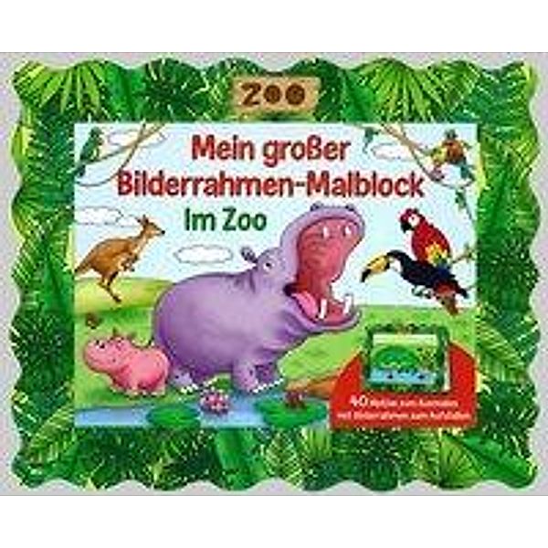 Bilderrahmen-Malblock: Im Zoo