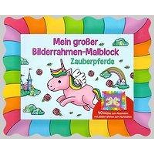 Bilderrahmen-Malblock: Zauberpferde