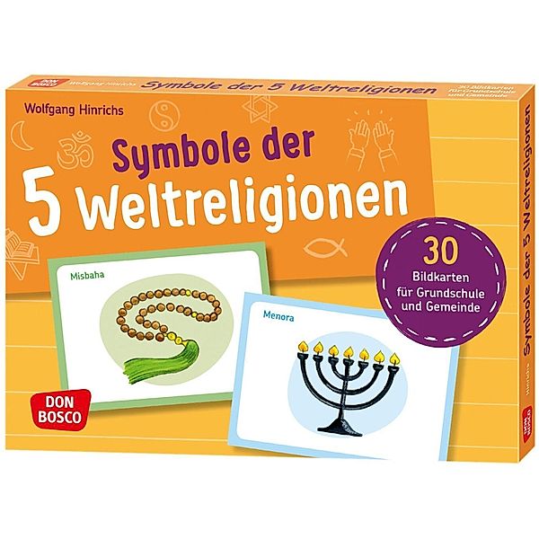 Bildkarten Symbole der 5 Weltreligionen, Wolfgang Hinrichs