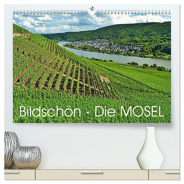 Bildschön - Die Mosel (hochwertiger Premium Wandkalender 2024 DIN A2 quer), Kunstdruck in Hochglanz, Jutta Heußlein