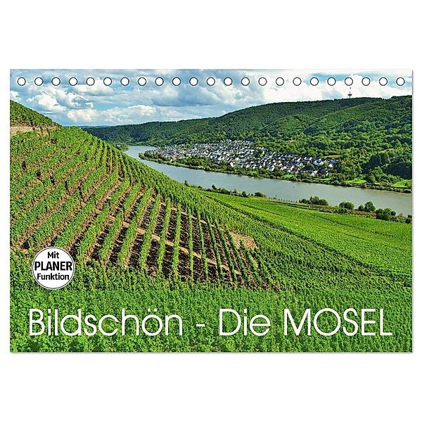 Bildschön - Die Mosel (Tischkalender 2024 DIN A5 quer), CALVENDO Monatskalender, Jutta Heußlein