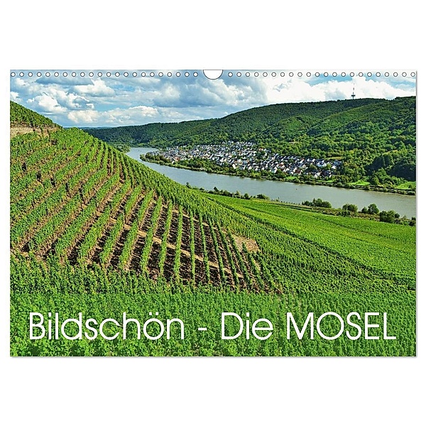 Bildschön - Die Mosel (Wandkalender 2024 DIN A3 quer), CALVENDO Monatskalender, Jutta Heusslein