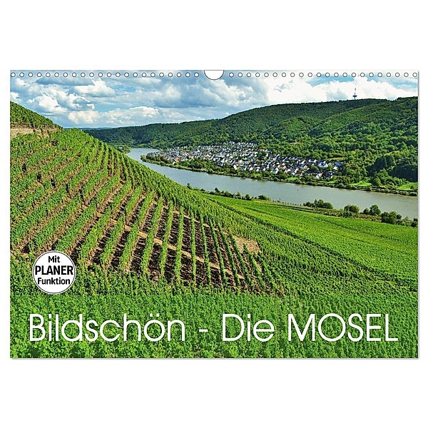 Bildschön - Die Mosel (Wandkalender 2024 DIN A3 quer), CALVENDO Monatskalender, Jutta Heusslein