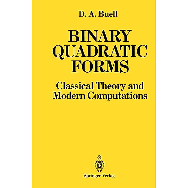 Binary Quadratic Forms, Duncan A. Buell