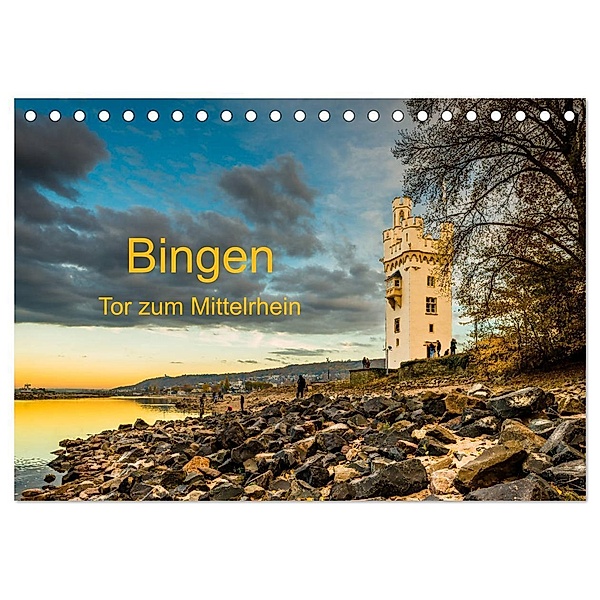 Bingen - Tor zum Mittelrhein (Tischkalender 2024 DIN A5 quer), CALVENDO Monatskalender, Erhard Hess