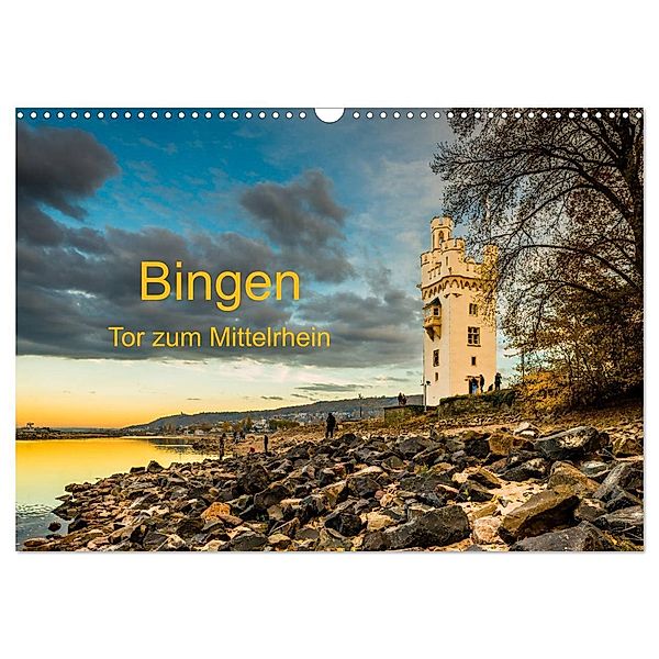 Bingen - Tor zum Mittelrhein (Wandkalender 2024 DIN A3 quer), CALVENDO Monatskalender, Erhard Hess