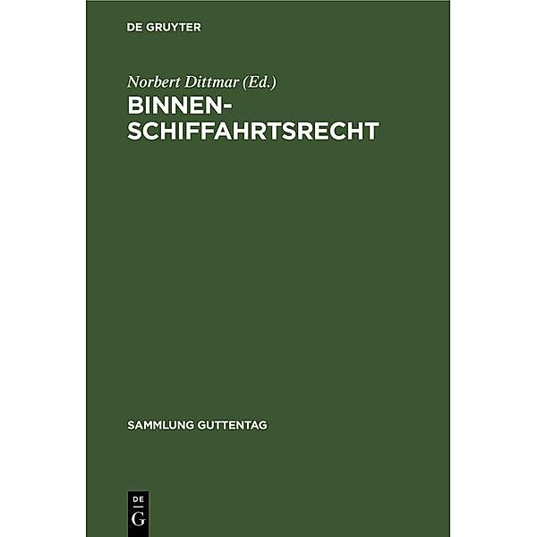 Binnenschiffahrtsrecht / Sammlung Guttentag