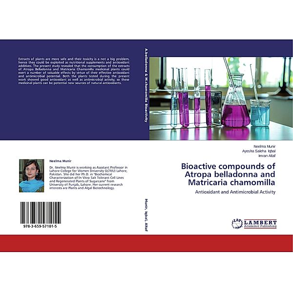 Bioactive compounds of Atropa belladonna and Matricaria chamomilla, Neelma Munir, Ayesha Saleha Iqbal, Imran Altaf