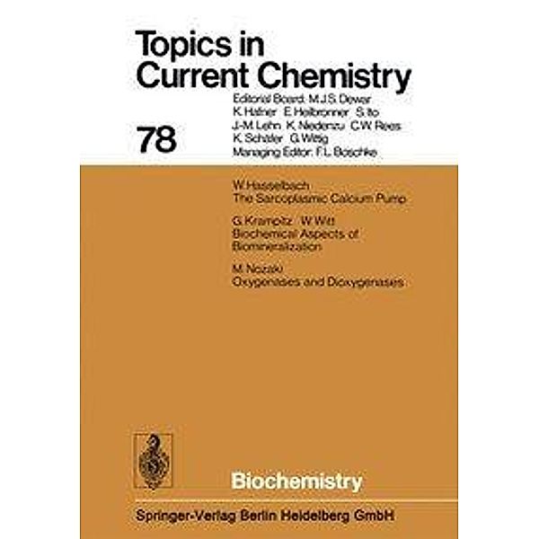 Biochemistry, Kendall N. Houk, Christopher A. Hunter, Michael J. Krische