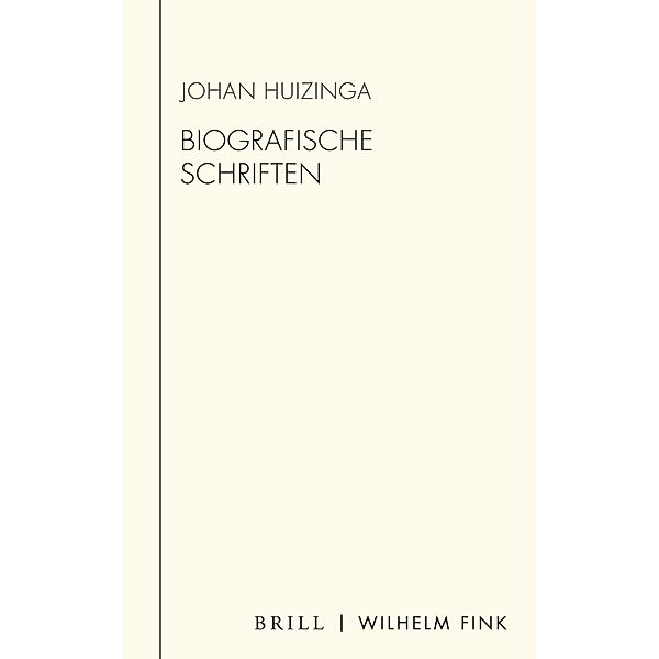 Biografische Schriften, Johan Huizinga