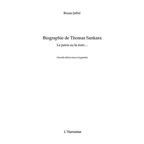 Biographie de Thomas Sankara N.E. / Hors-collection, Bruno Jaffre