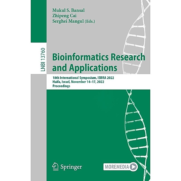 Bioinformatics Research and Applications / Lecture Notes in Computer Science Bd.13760