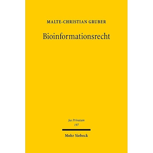 Bioinformationsrecht, Malte-Christian Gruber