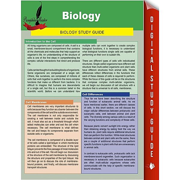 Biology / Dot EDU, Pamphlet Master