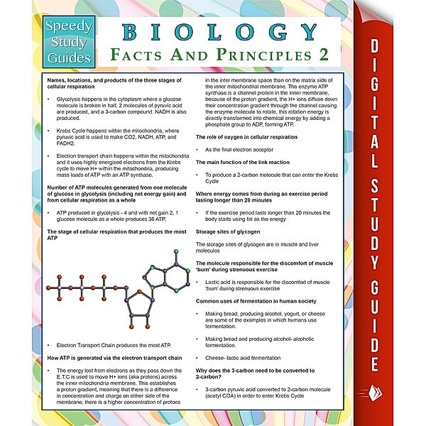 Biology Facts And Principles 2 (Speedy Study Guides) / Dot EDU, Speedy Publishing