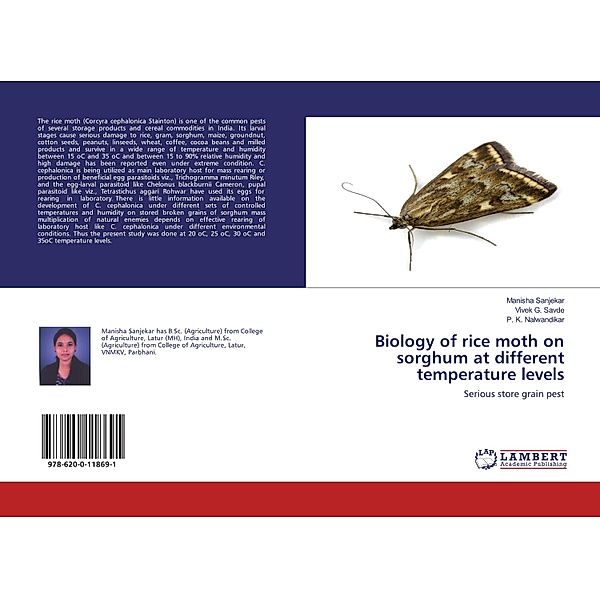 Biology of rice moth on sorghum at different temperature levels, Manisha Sanjekar, Vivek G. Savde, P. K. Nalwandikar
