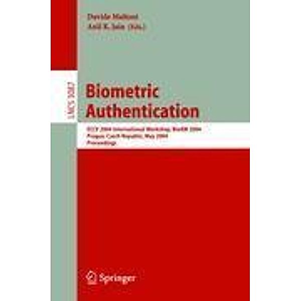 Biometric Authentication, Davide Maltoni, Anil K. Jain