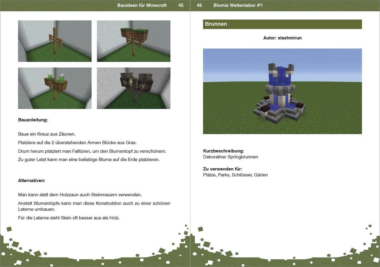 BIOMIA - Weltenlabor 1 - Bauanleitungen für Minecraft Buch