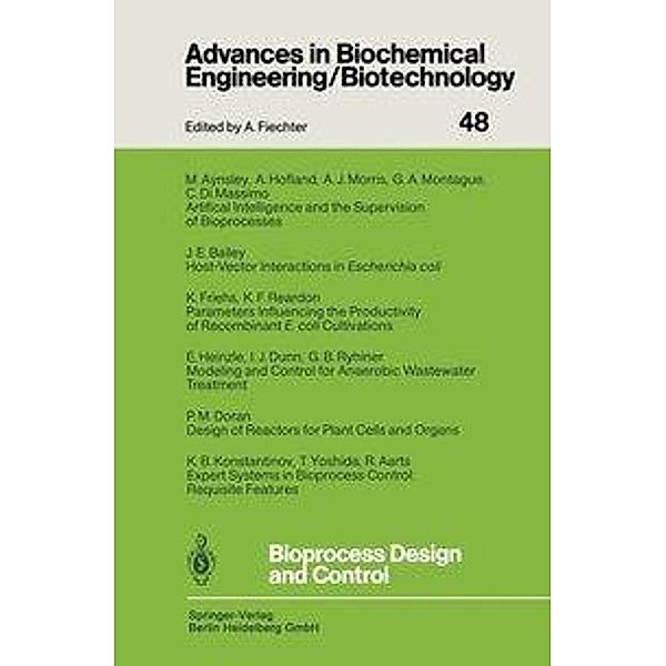 Bioprocess Design and Control