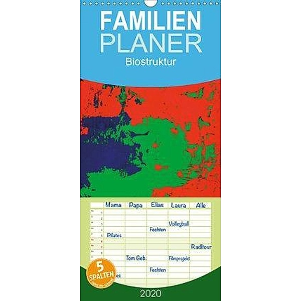 Biostruktur - Familienplaner hoch (Wandkalender 2020 , 21 cm x 45 cm, hoch), Heiner Lammers